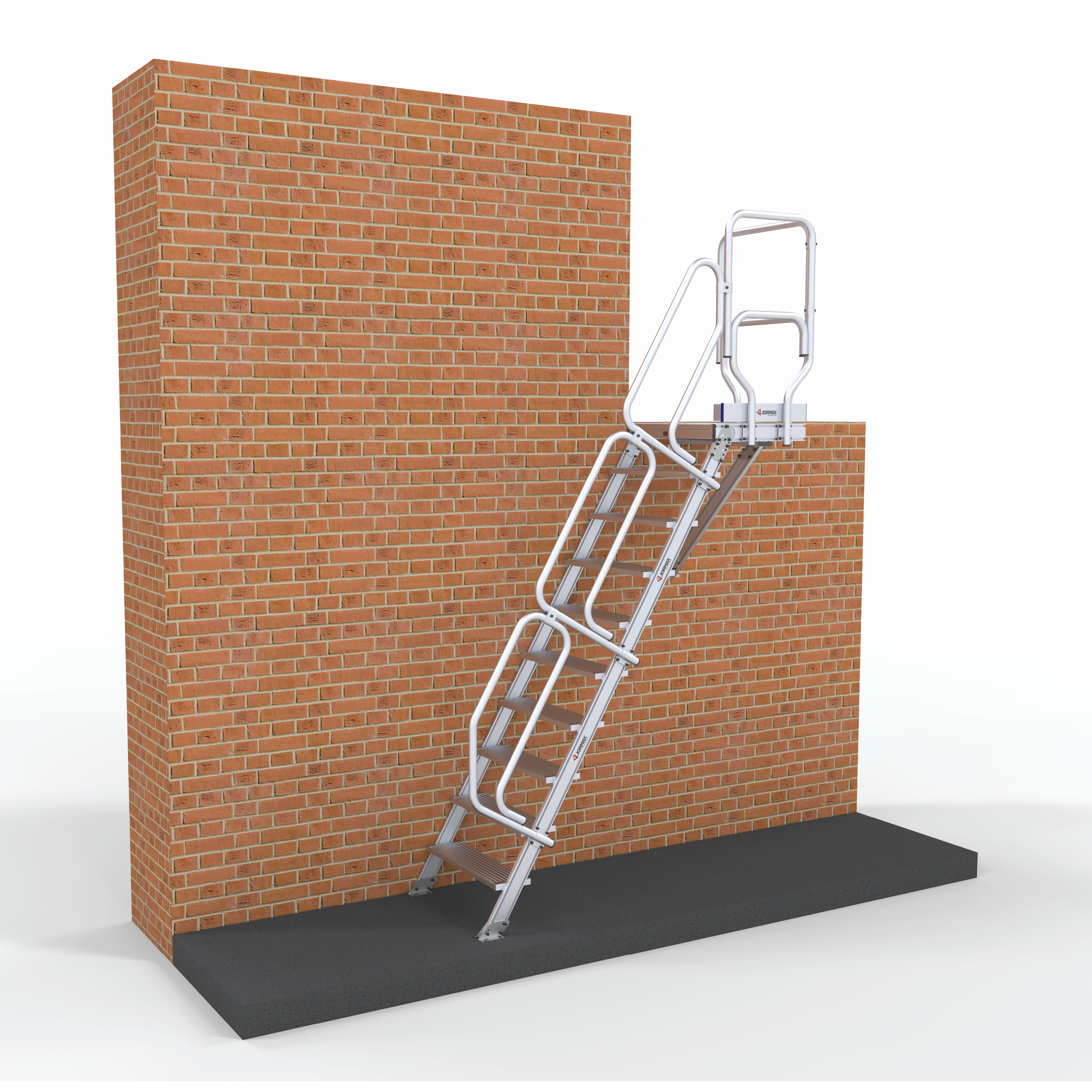 ESCADA ACESSO COM PLATAFORMA 60º