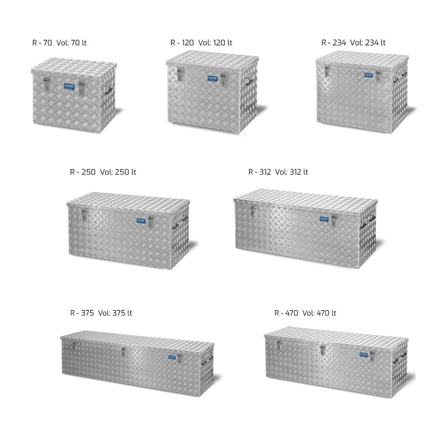 CAIXAS DE ALUMÍNIO SÉRIE R